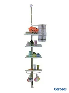 Estante organizador tipo esquinero para baño