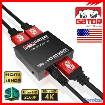 accesorios para electronica - ADAPTADOR HDMI HUB SPLITTER (ESPEJO) 1X2 4K 2.0 8