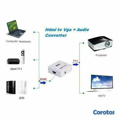 accesorios para electronica - Convertidor de HDMI a VGA 4
