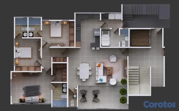 apartamentos - Apartamentos de 3 Habitaciones en Venta en Monte Verde, Santiago cerca del HOMS 4