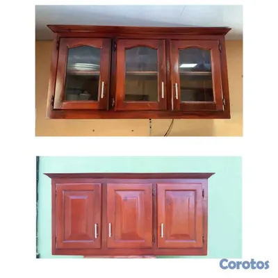 cocina - Gabinete pequeño de cocina en  madera  2