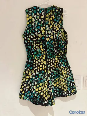 ropa para mujer - Jumper corto de niña con detalles amarillo y verde 2