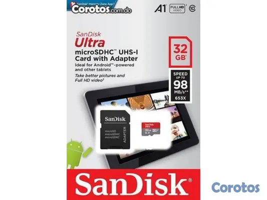 accesorios para electronica - MEMORIAS MICRO SD 32GB SANDISK ULTRA CLASE 10  2