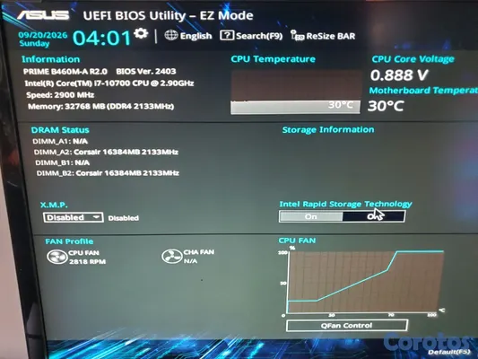 computadoras y laptops - PC Intel 10ma i7-10700 / 32GB / 512GB / 750w / 480T AIRFLOW / líquida 240mm 5
