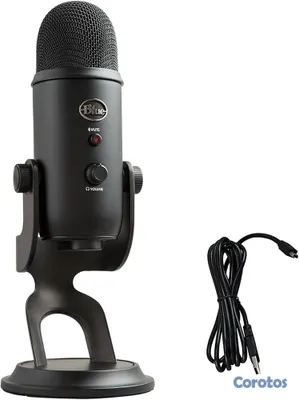 camaras y audio - Micrófono Blue Yeti USB Blackout – Excelente estado 2