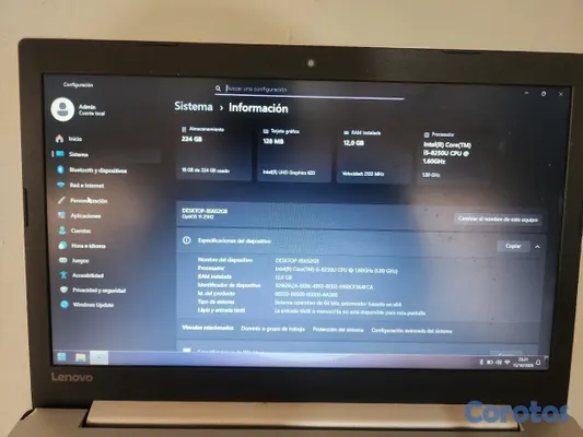 computadoras y laptops - Laptop Lenovo 330 - ¡Core i5 de 8va Gen + 12GB RAM! 8