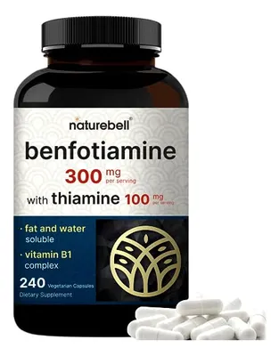 Salud y Equipamiento Médico - Benfotiamina 300 Mg Con Tiamina 100 Mg Naturebell 2