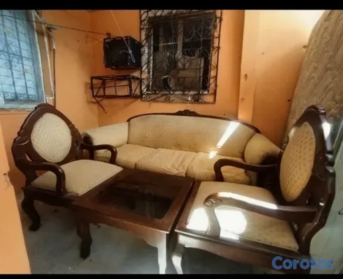 muebles y colchones - JUEGO MUEBLES CLASICO EN CAOBA 100% 2