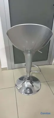muebles y colchones - Taburete de bar plata, 4 unidades 2