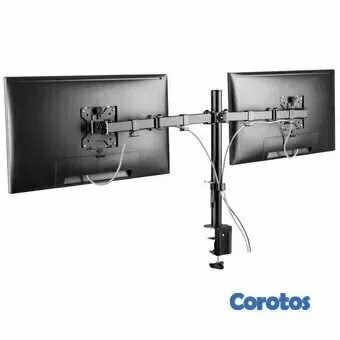 accesorios para electronica - SOPORTE PARA MONITOR LCD KLIPX DOBLE, PARA DOS MONITORES, 13-32" 2