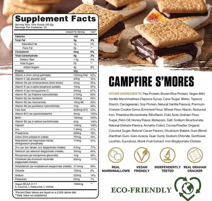Salud y Equipamiento Médico - Proteina Vegana 1000mg Smores - G A $427 - G A $450 2