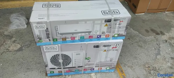 aires acondicionados y abanicos - aire acondicionado black deker eficiencia 21 nuevo 2