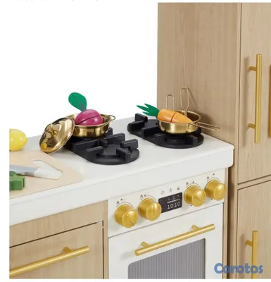 juguetes - Teamson Kids Cocina de Juego de Madera para Niñas y Niños 3
