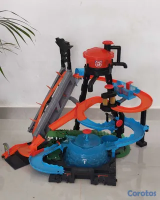 juguetes - Pista hot wheels car wash, autolavado  1