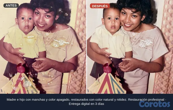 servicios profesionales - Restauración de fotos antiguas | Antes y después | 3
