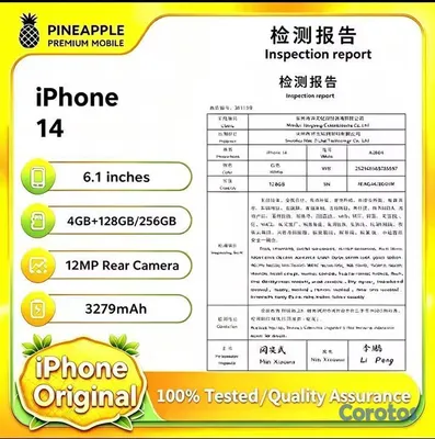 celulares y tabletas - iPhone 14 reacondicionado al 98%, 4 GB RAM, 128/256 GB ROM,versiónestadounidense 5
