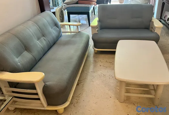 muebles y colchones - Juego de muebles sala de estar en excelentes condi 2