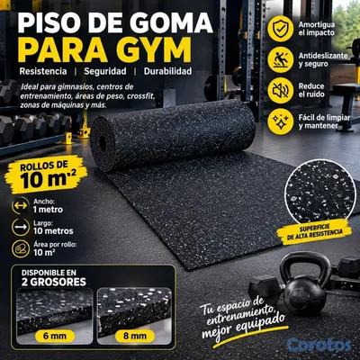 Artículos Deportivos - piso de goma para gym 