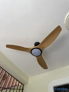 abanico de techo con lámpara led 