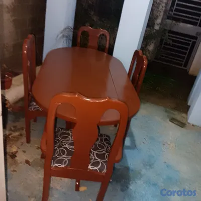 muebles y colchones - mesa de  4 Sillas  2