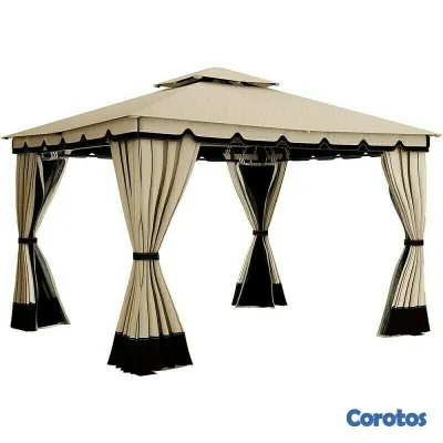 herramientas, jardines y exterior -   ESPECIAL DE ESTE DIA  ESTE Outdoor Patio Double Fabric Canopy Gazebo rd 36300  6