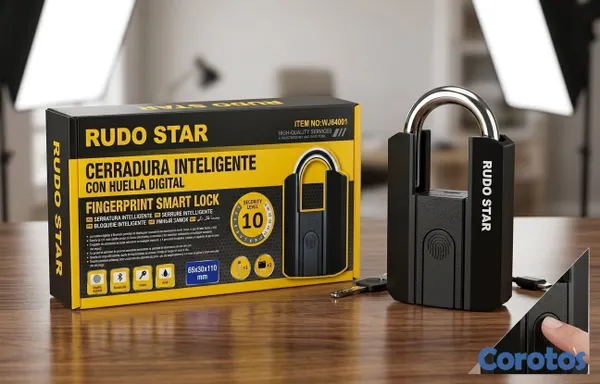 decoración y accesorios - Candado Inteligente con Huella Digital y Bluetooth 4