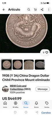 hobby y coleccion - Monedas CHINAS DE LA  Plata de la DINASTÍA del 1800 hacia Riba 18