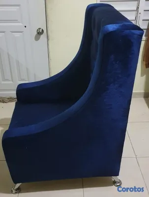 muebles y colchones - Sillón azul 2