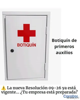 articulos de oficina - Botiquín de primeros auxilios en acrílico en acrílico y en metal  2