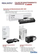 impresoras y scanners - TENEMOS TODAS LAS CAJAS DE MANTENIMIENTO CANON  