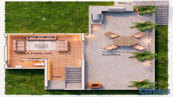 casas - Casa Moderna con Piscina y 4 Habitaciones Av ecologica 4