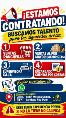 empleos disponibles - EMPRESA DE PROVISIONES EN CALLE MAXIMO GOMEZ EN SA 2
