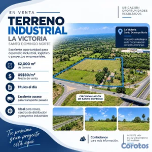 Solar de 62.000mts en Santo Domingo Norte