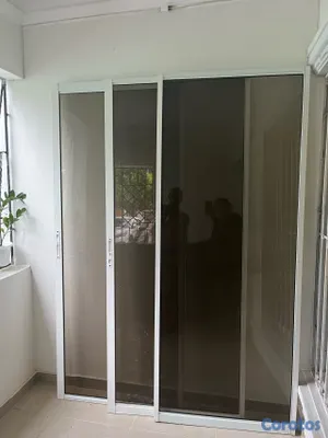 decoración y accesorios - puerta corrediza con marco y riel 3