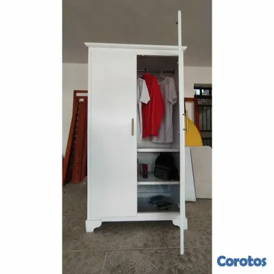 muebles y colchones - Armario blanco para ropa  5