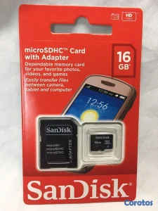 Memoria Micro SD SanDisk 16GB – Compacta y Potente