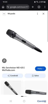 otros electronicos - Micrófono dinámico profesional Sennheiser 2
