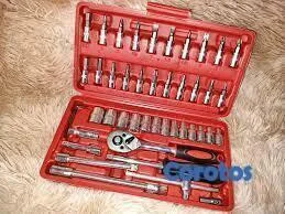 Set Completo de Llaves de Tubo de 46 Piezas 