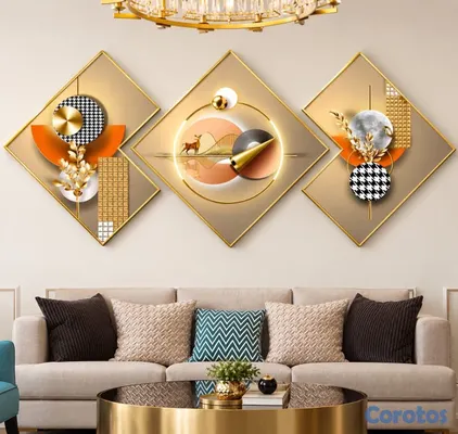 decoración y accesorios - Juego de cuadros decorativos 

Medida: 40x40cm.
 4
