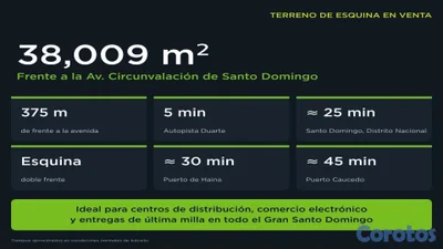 Terreno de esquina en venta Circunvalación Norte, 38,009 m2