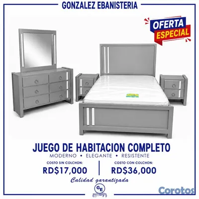 cocina - Juego de habitacion matrimonial gris  3