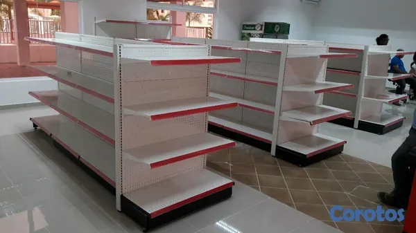 equipos profesionales - Estanterias, Tramerias metalicas, gondolas de supermercado en metal Nuevas  2