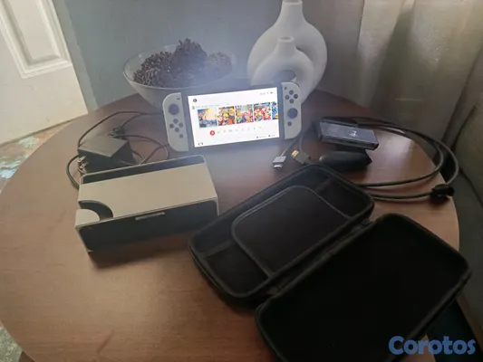 consolas y videojuegos - Nintendo Switch Oled Casi Nueva Con Todos Sus Acce 2