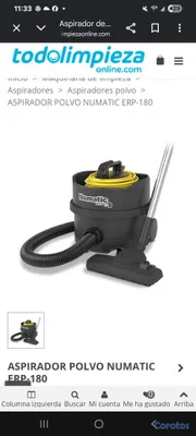 electrodomesticos - Aspiradora numatic erp180 altamente eficiente  2