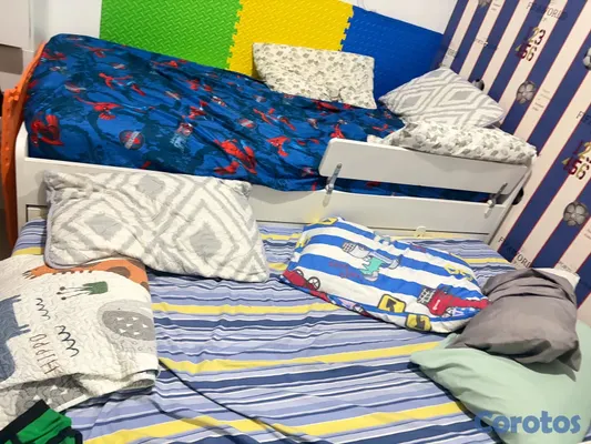 muebles y colchones - cama doble de IKEA con gavetas  4