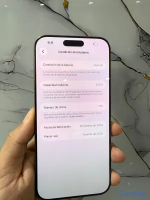 celulares y tabletas - Disponible iPhone 16 pro max 256GB  batería 100% precio 47,000 peso soy tienda f 6