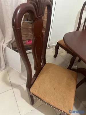 muebles y colchones - Comedor de caoba de 6 sillas 6