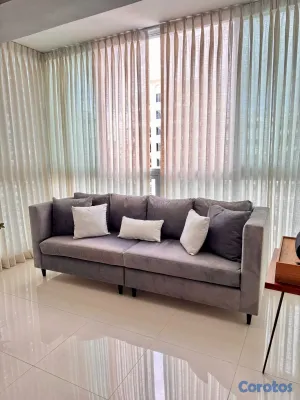 muebles y colchones - Vendo mueble gris para sala. 3