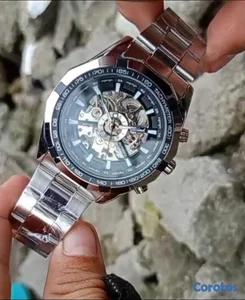 Reloj Winner Automático Skeleton acero inoxidable 