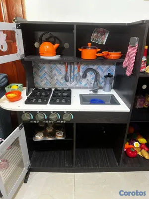 juguetes - Cocina de juguete para niños con todo y juguetes - 3